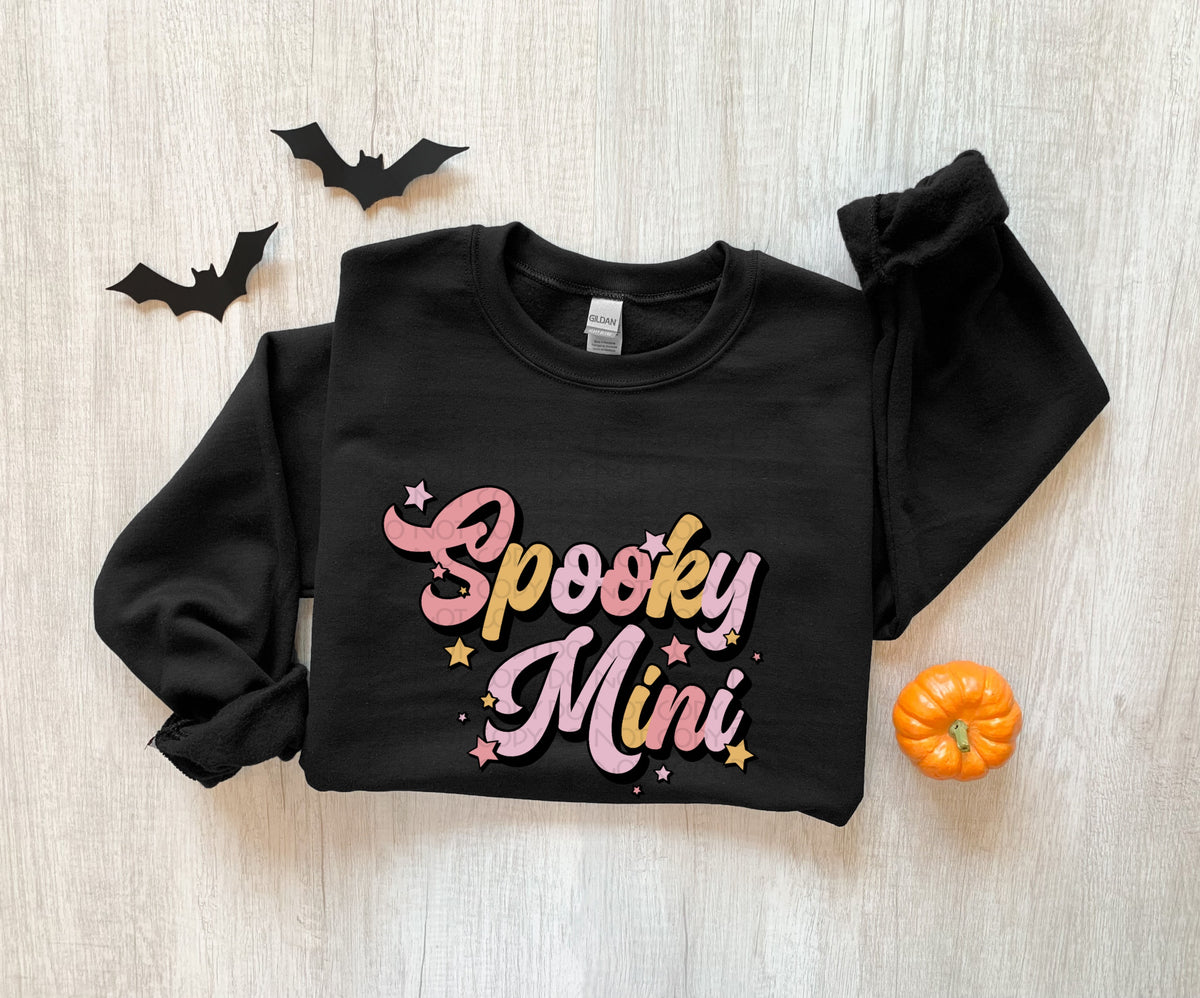 Spooky mini groovy colors with stars  2765 DTF TRANSFER