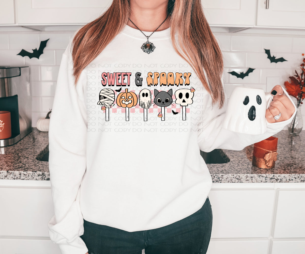 Sweet and spooky cakepops 2731 PINK DTF TRANSFER