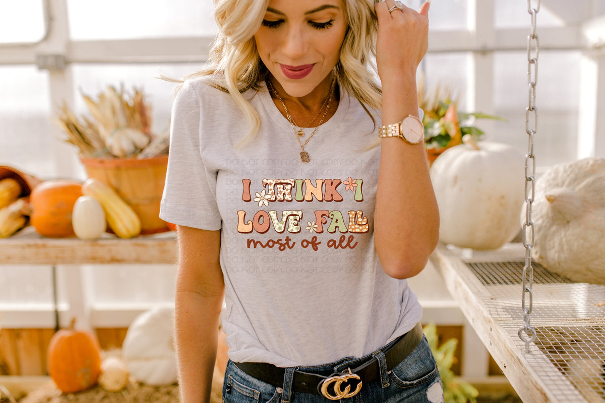 I think I love fall most of all groovy color style 2760 DTF TRANSFER