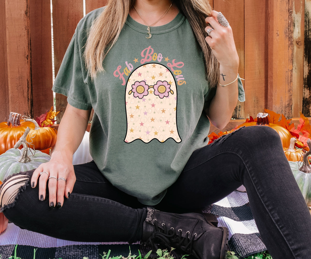 Fab*Boo*Lous groovy ghost 8051 DTF TRANSFER