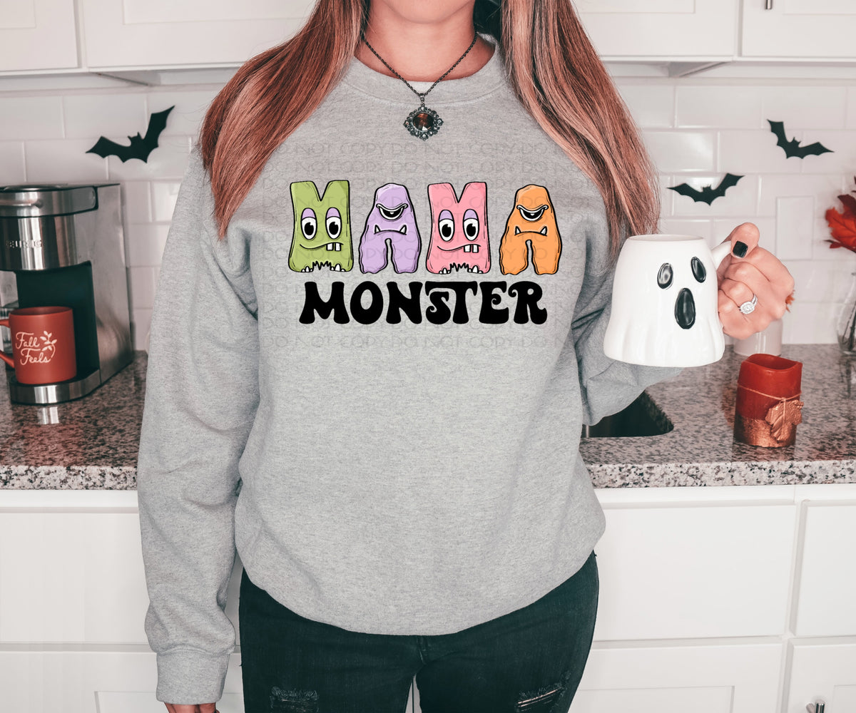 Mama monster with monster elements 8062 DTF TRANSFER