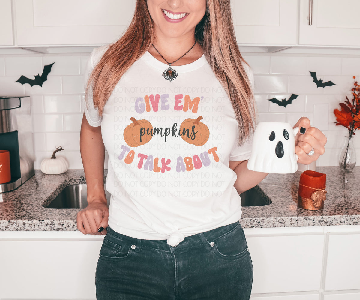 Give em pumpkins to talk about pinks and orange 2796 DTF TRANSFER