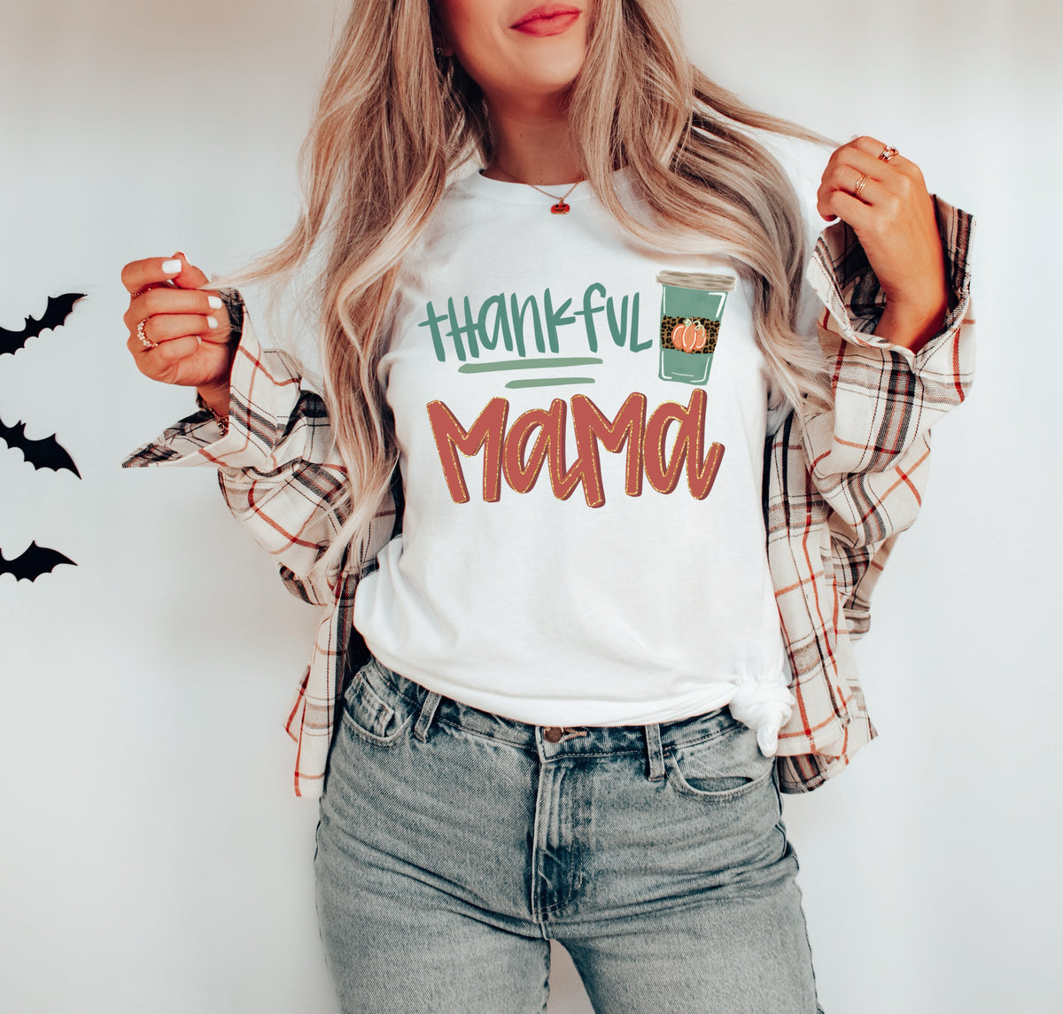Thankful mama with latte 28419 DTF Transfers