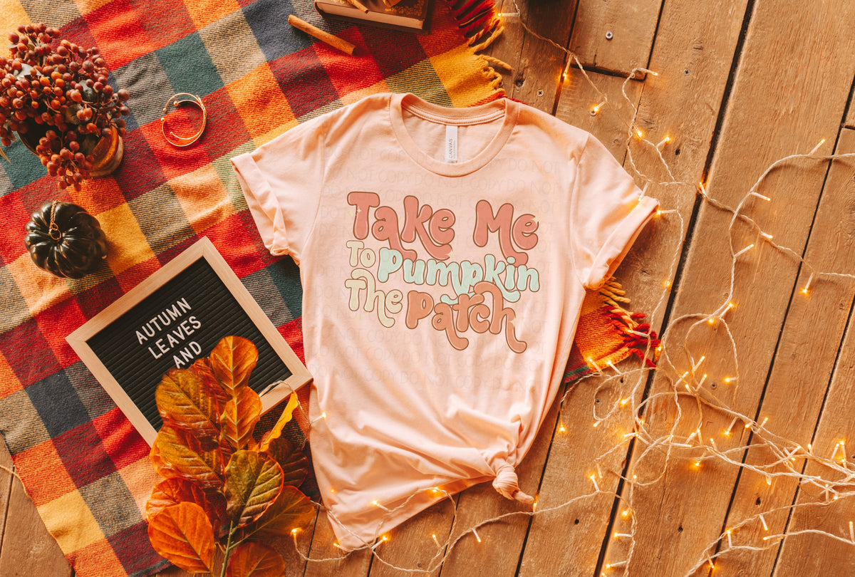 Take me to the pumpkin patch pastel colors  2797 DTF TRANSFER