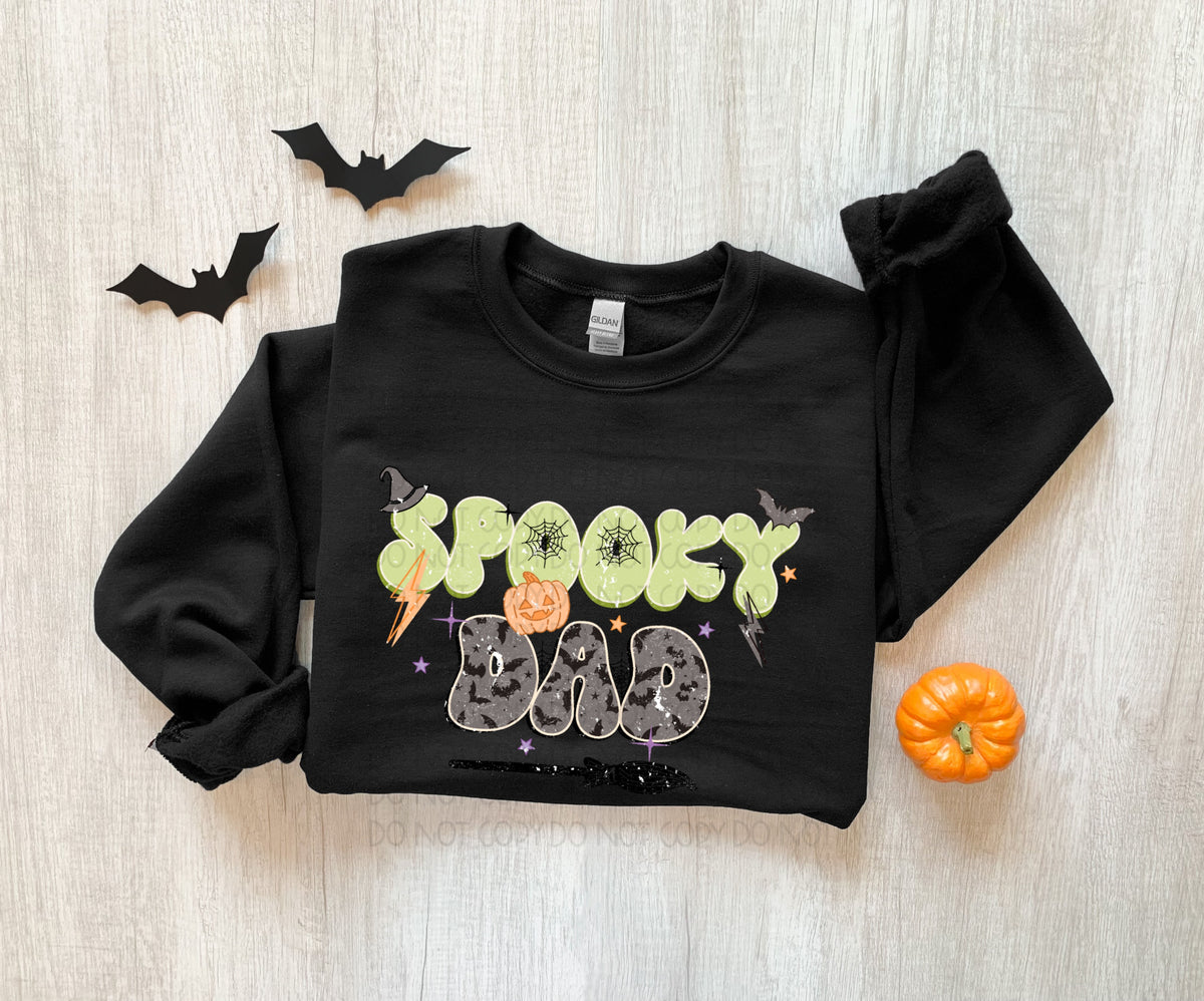 Spooky Dad ONLY (green spooky)  2770 DTF TRANSFER