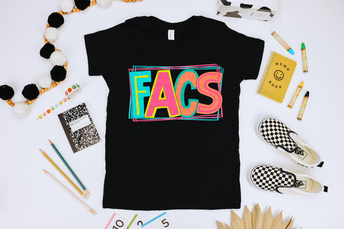 Facs with frame colorful 2021 DTF TRANSFER