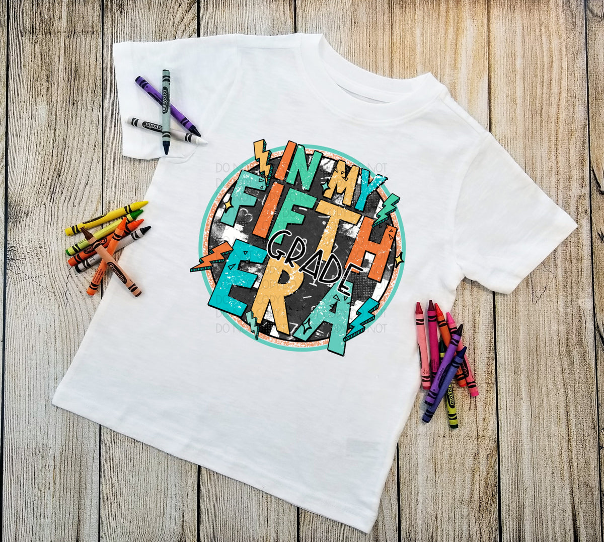 Fifth Grade Lightning Bolt 7509 DTF TRANSFER