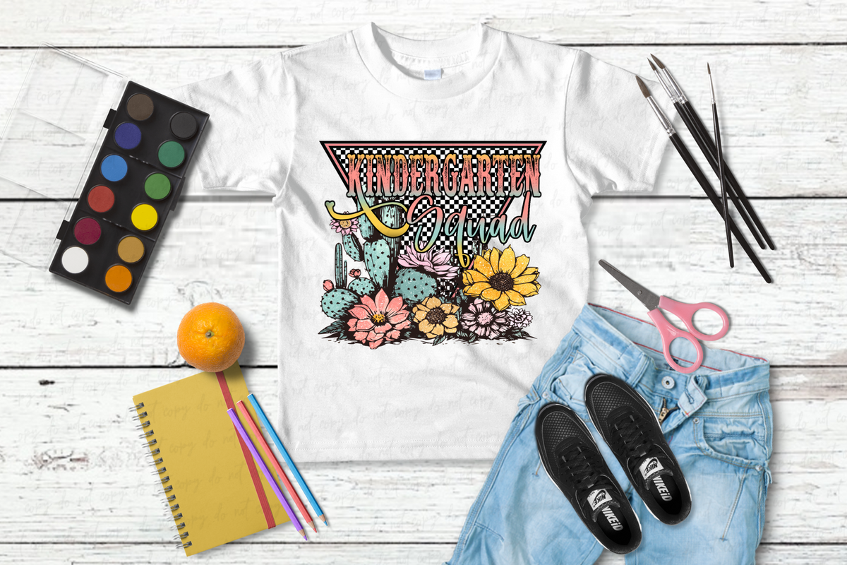Kindergarten squad western retro 2163 DTF TRANSFER