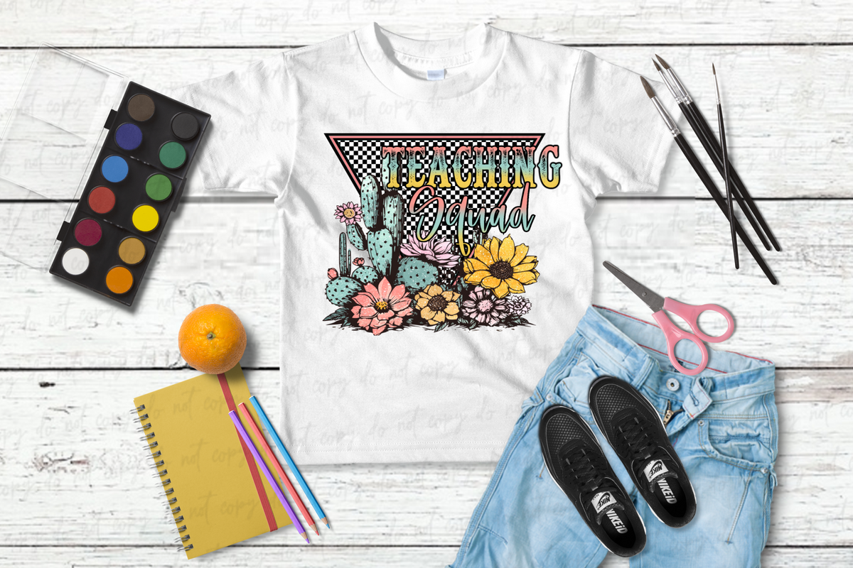 Teaching squad western retro 2156 DTF TRANSFER