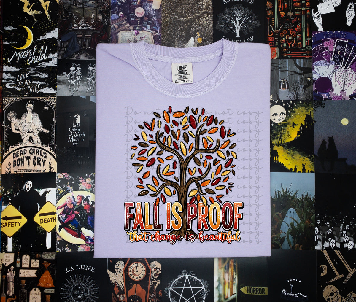 Fall is proof change is beautiful fall tree DTF TRANSFER
