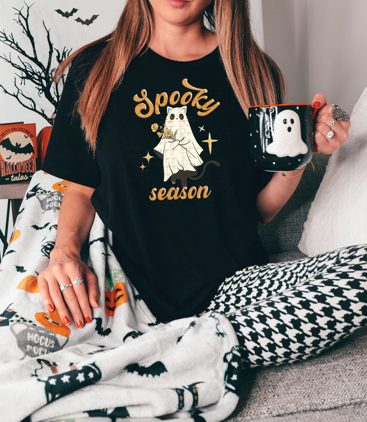 Spooky season (cat ghost) 2549 DTF TRANSFER