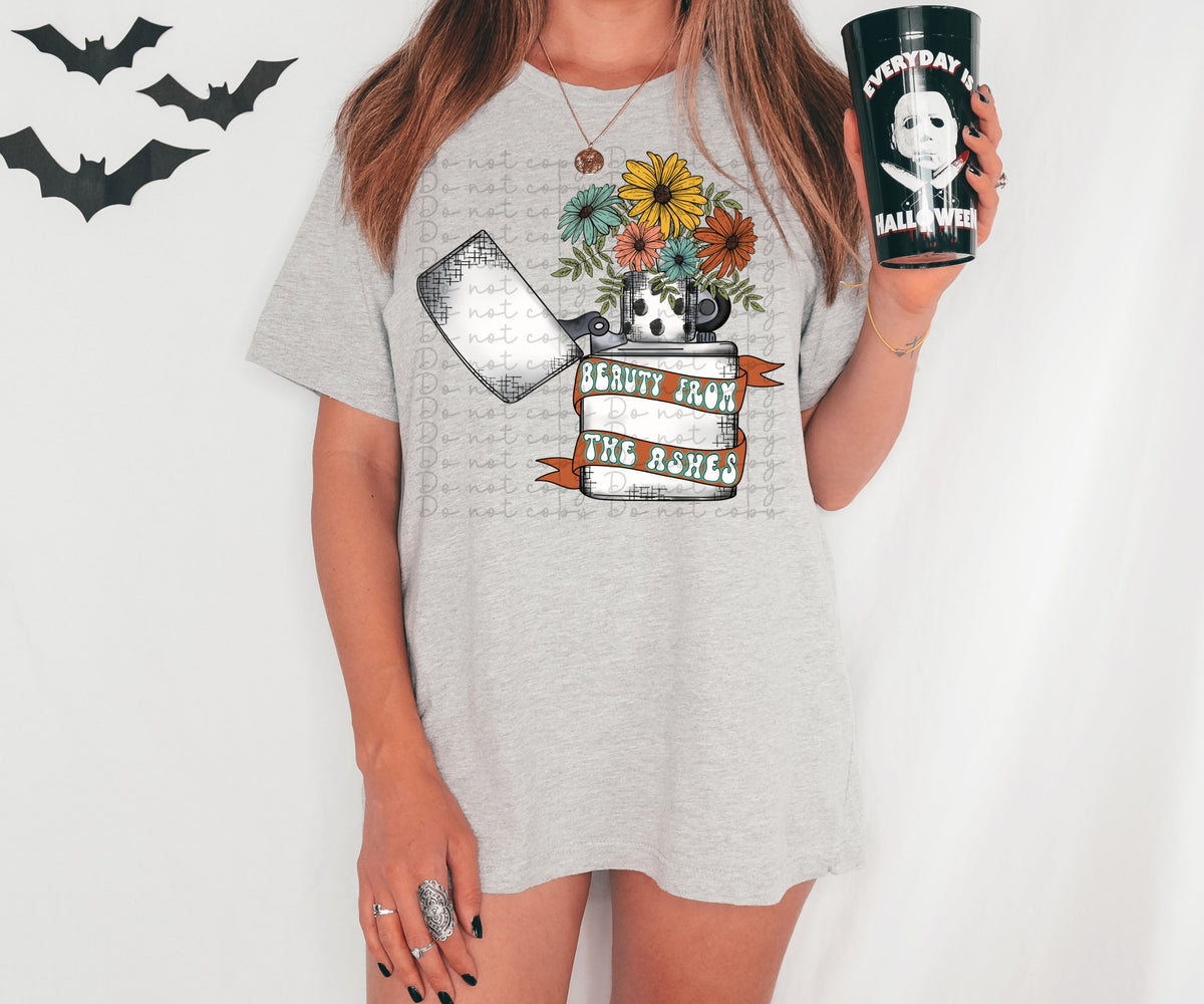 Beauty from the ashes (lighter with florals) 2561 DTF TRANSFER