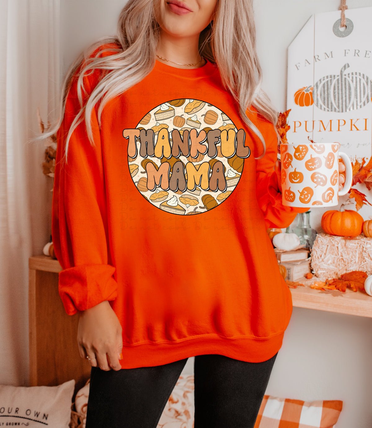 Thankful mama circle 2817 DTF TRANSFER