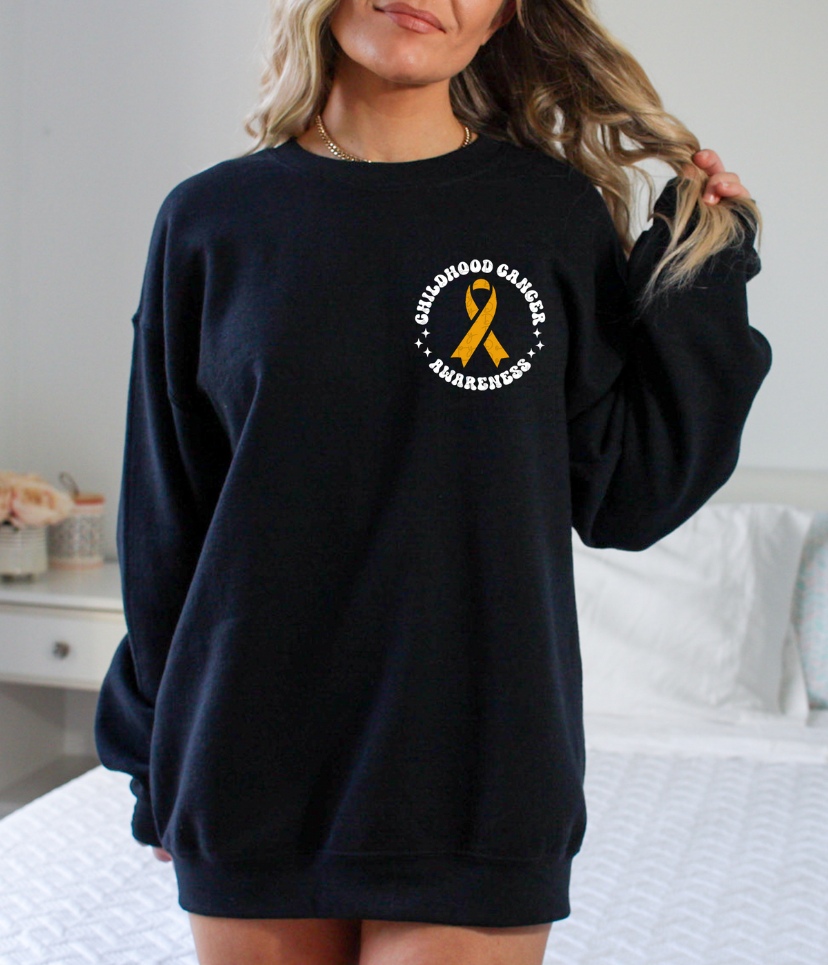 Childhood cancer WHITE CHOOSE SIZE 2955 DTF transfer