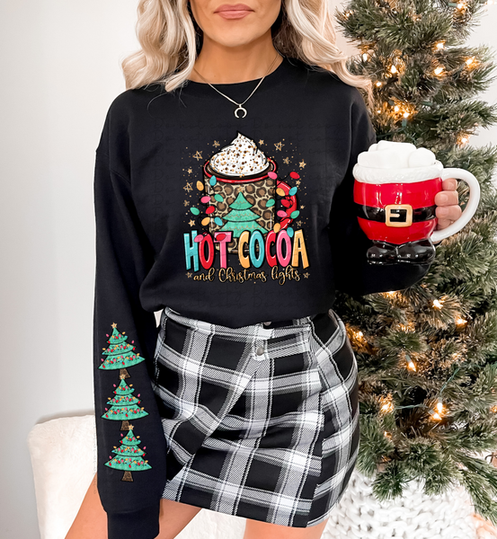 Trees for Hot Coco SLEEVE ONLY 2981 DTF transfer