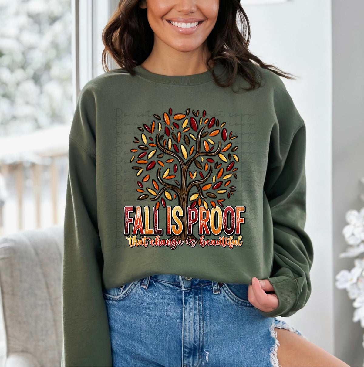 Fall is proof that change is beautiful (fall tree) 10075 DTF TRANSFERS