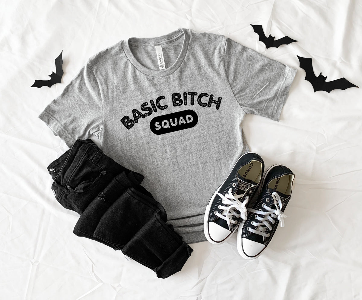 Basic Bitch SQUAD BLACK 10161 DTF TRANSFERS