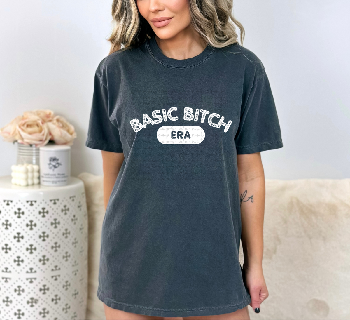 Basic Bitch ERA WHITE 10163 DTF TRANSFERS