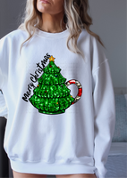 Merry christmas tree cup SEQUIN 10173 DTF TRANSFERS