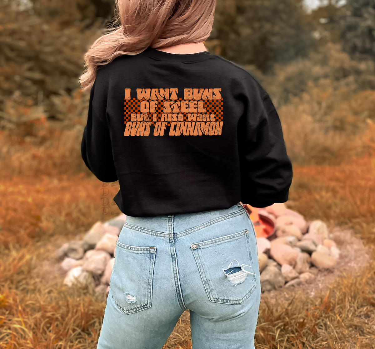 I want buns of steel but i also want buns of cinnamon 10190 DTF TRANSFERS