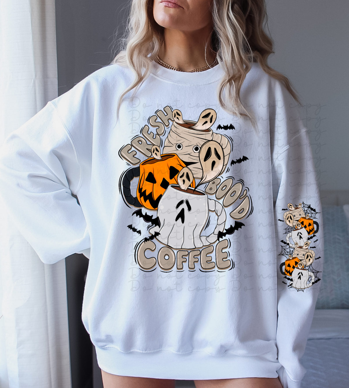 Fresh boo'd coffee FRONT 10180 DTF TRANSFERS