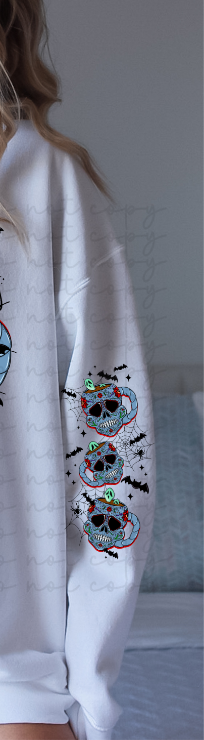 Spookycita skull cup SLEEVE 10179 DTF TRANSFERS