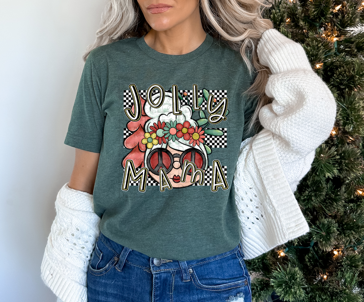 Jolly mama (hippie mama head) SLEEVE NOT INCLUDED 10251 DTF TRANSFER