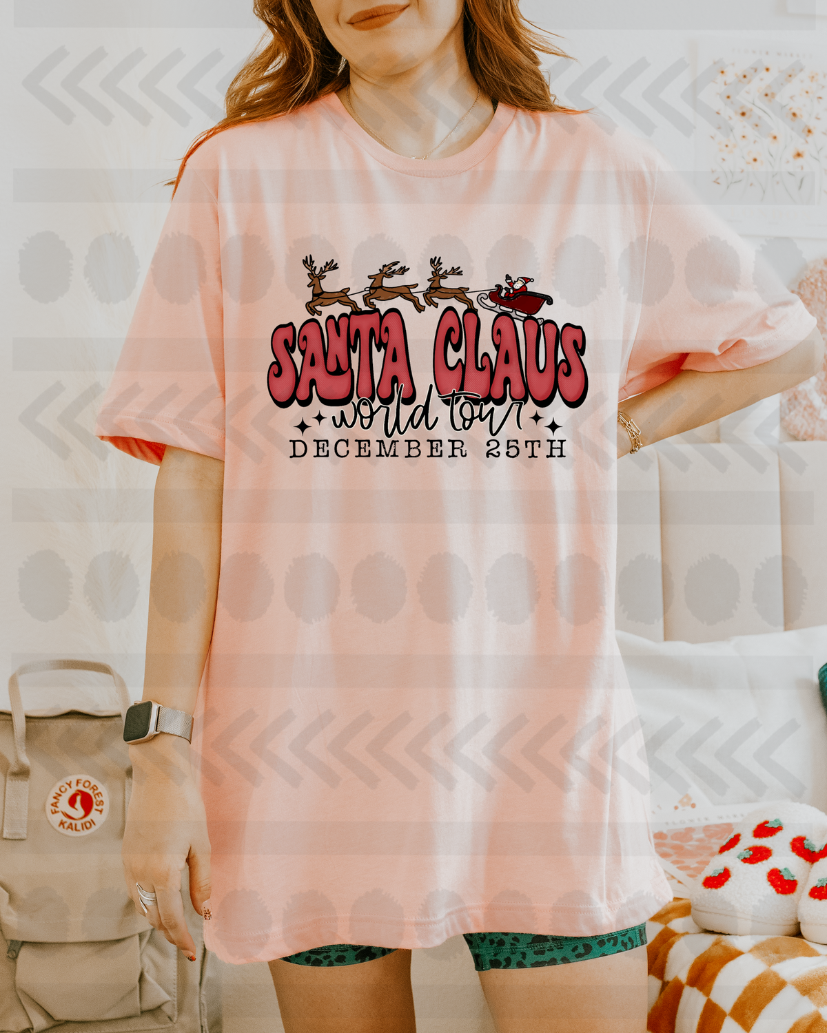 Santa claus world tour FRONT 14000 DTF transfer