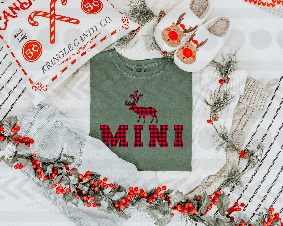 Mini plaid deer 14027 DTF transfer