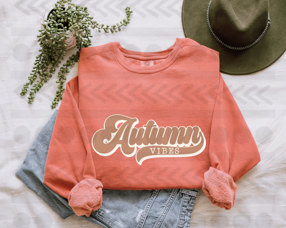 Autumn vibes retro 14008 DTF transfer