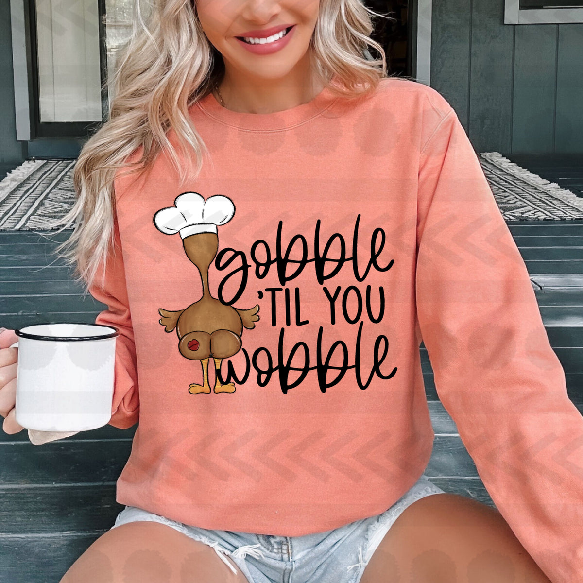 Gobble til you wobble (turkey butt) 14109 DTF transfer