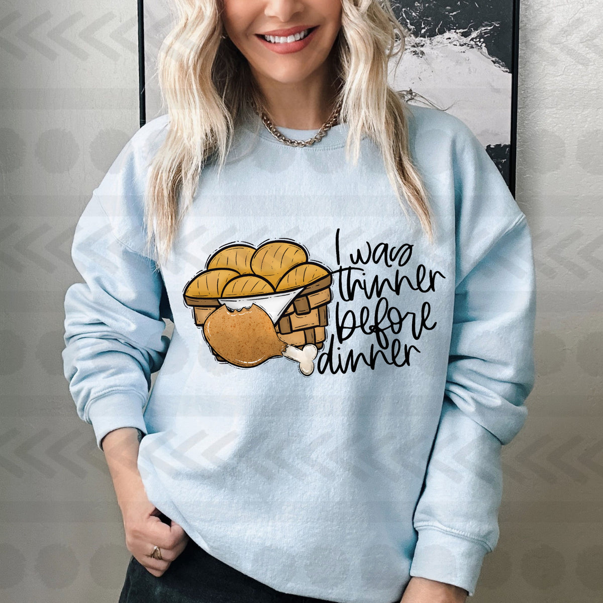 I was thinner before dinner 14040 DTF transfer