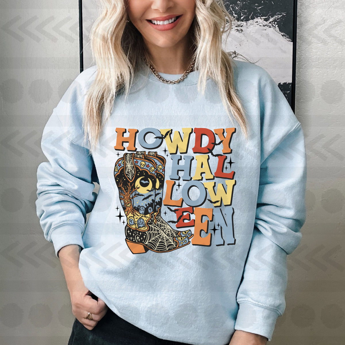 Howdy halloween boots 14038 DTF transfer