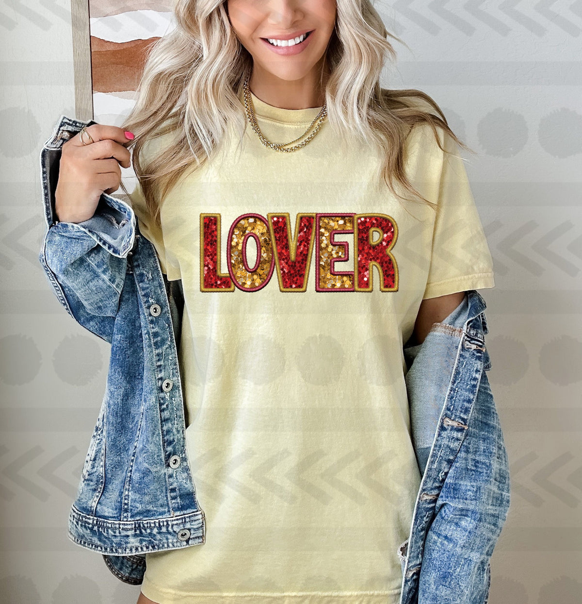 Lover glitter 14187 DTF transfer