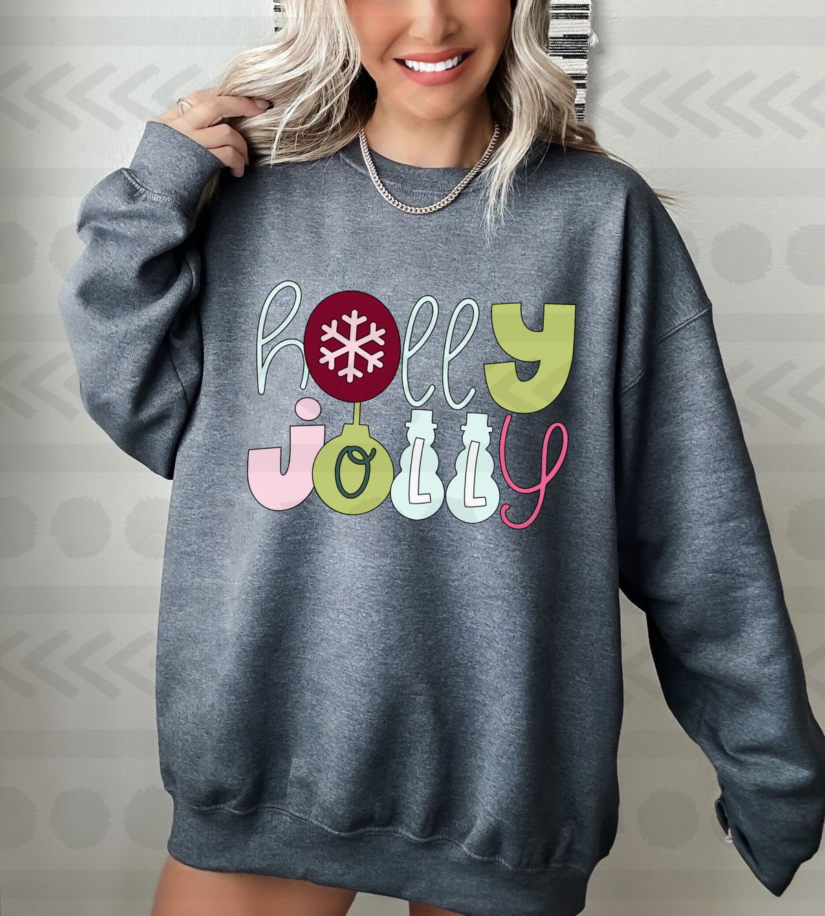 Holly jolly funky style 14204 DTF transfer