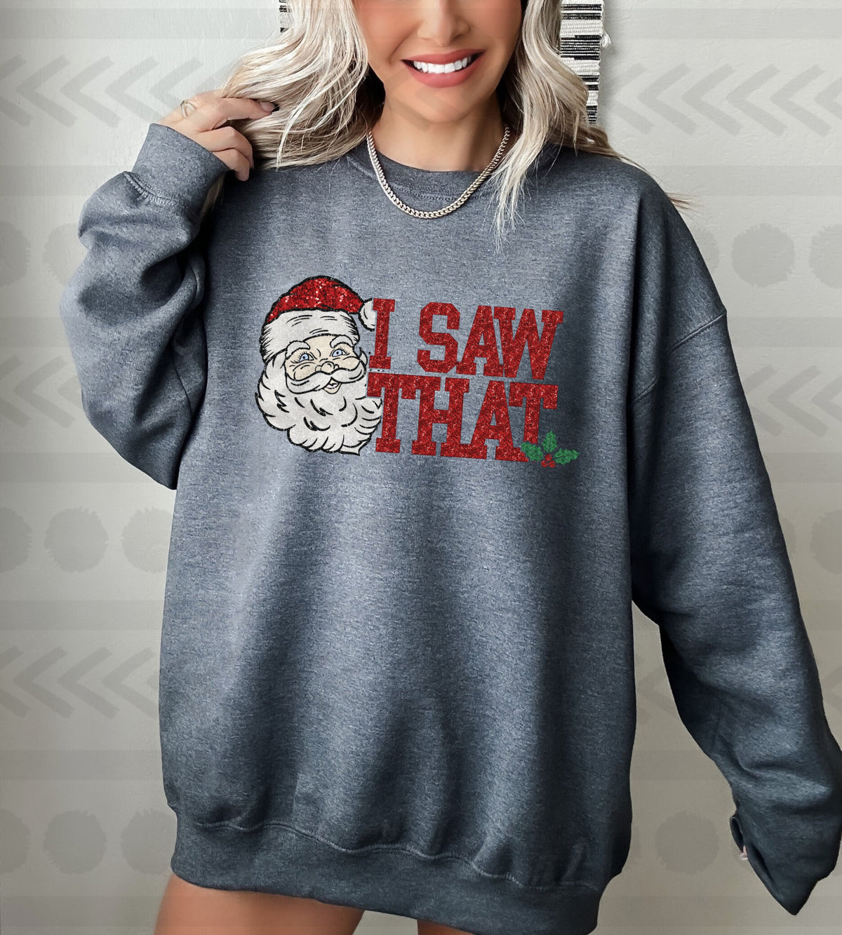I saw that sequin with santa 14201 DTF transfer