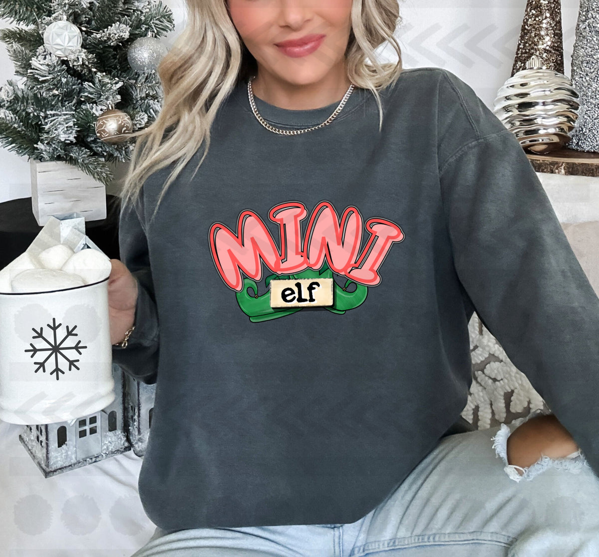 Mini elf RED 14283 DTF transfer