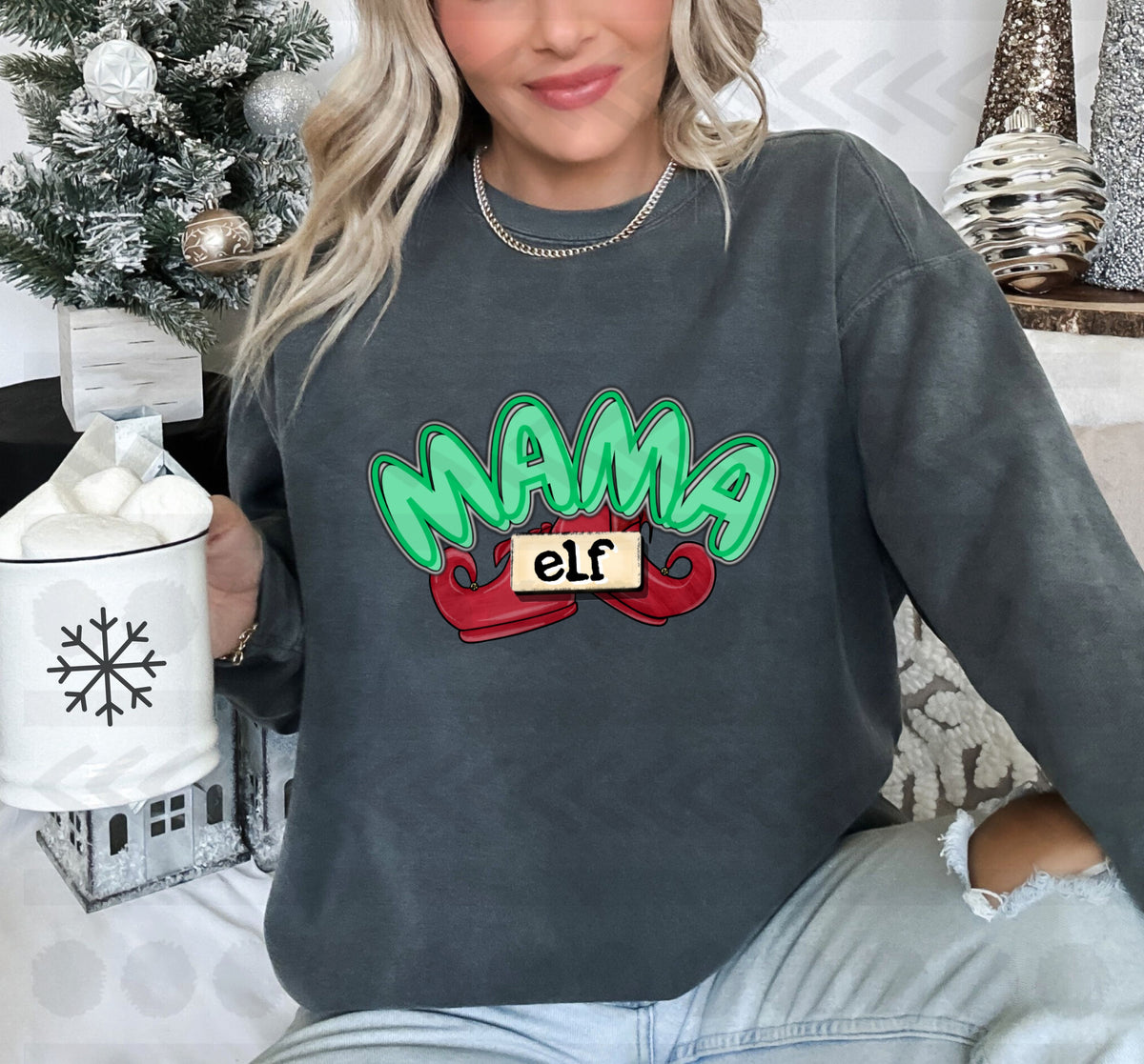 Mama elf GREEN 14284 DTF transfer