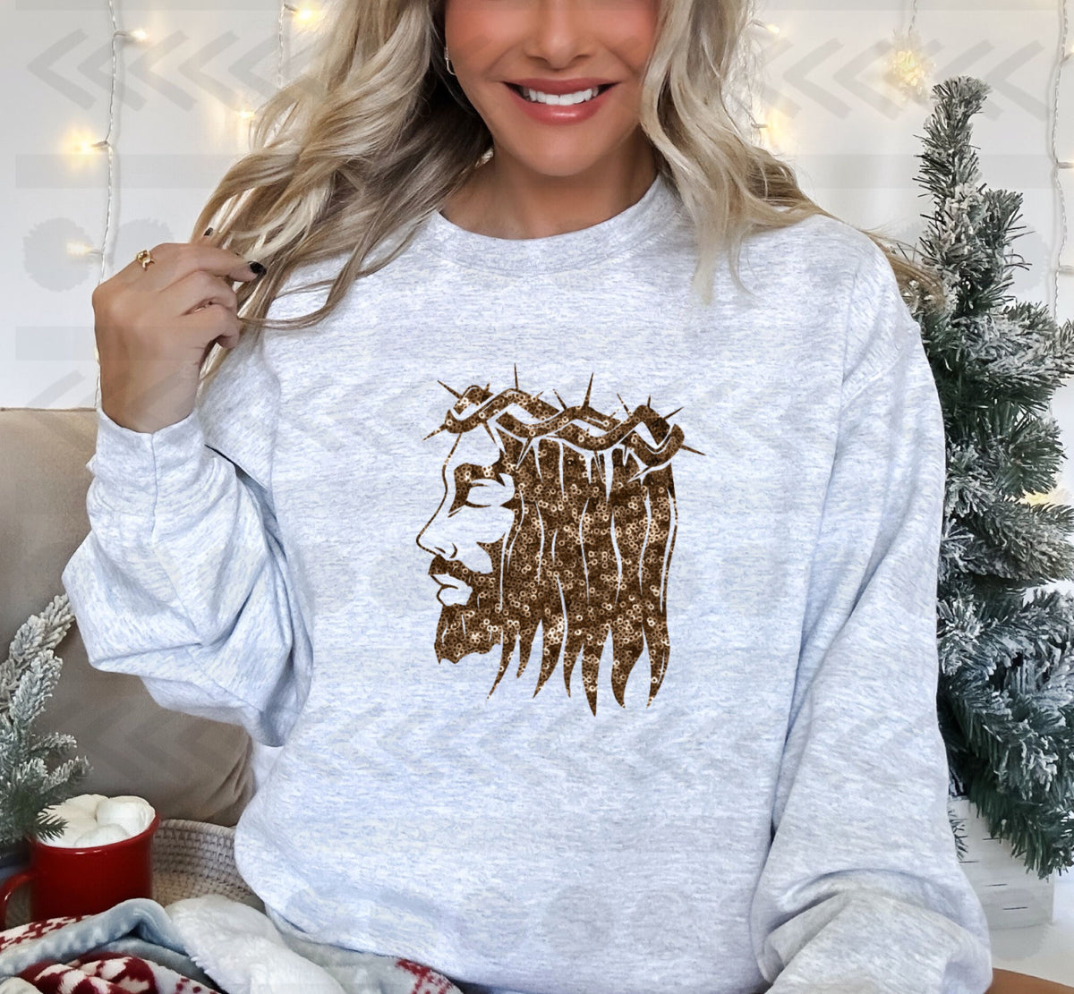 Sequin Jesus 14317  DTF transfer