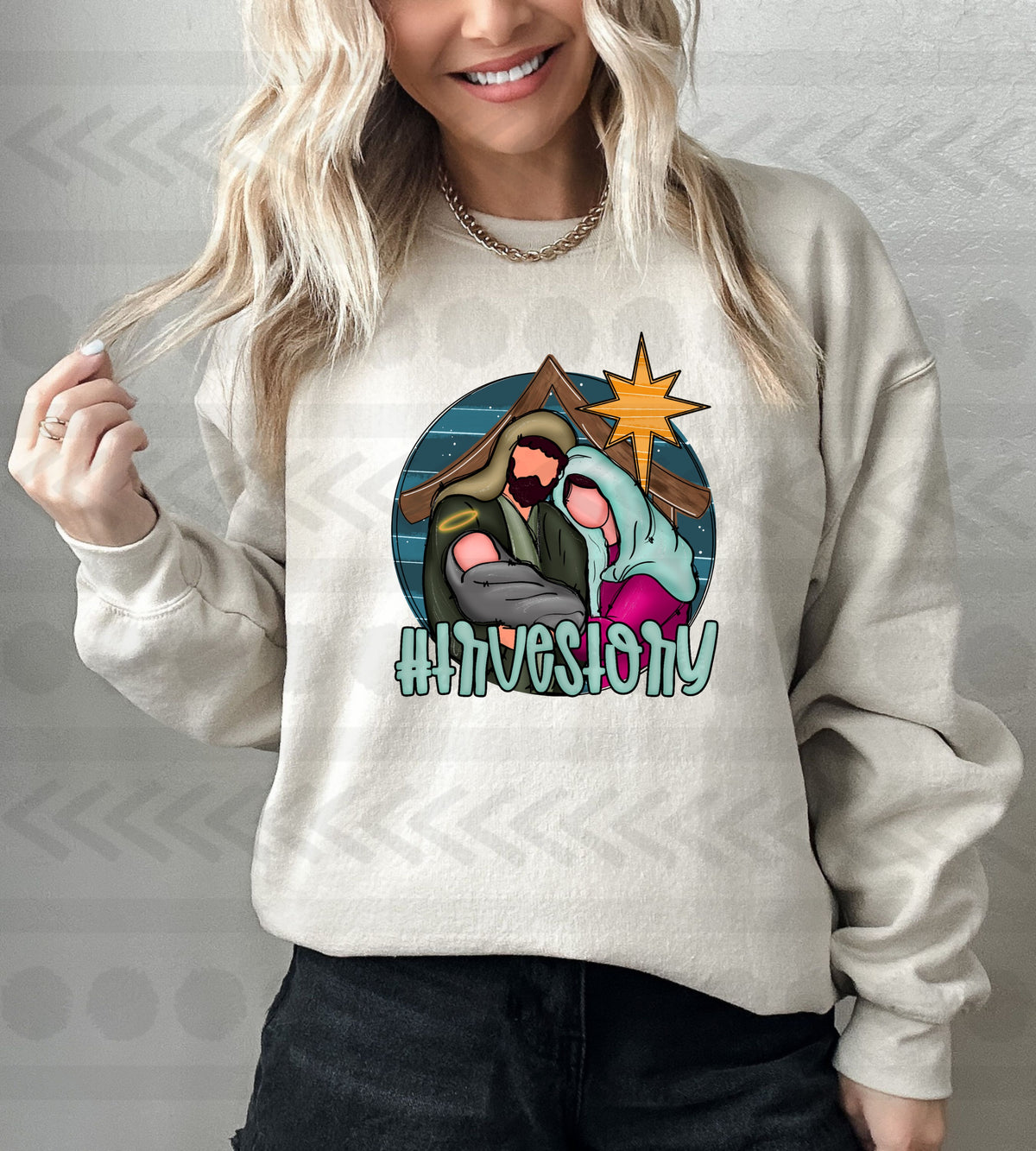 #truestory manger scene 14340 DTF Transfer