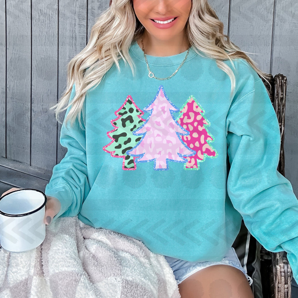 Leopard trio trees 14381 DTF Transfer