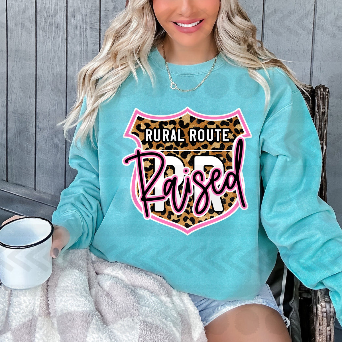 Rural route raised leopard 14417 DTF Transfer