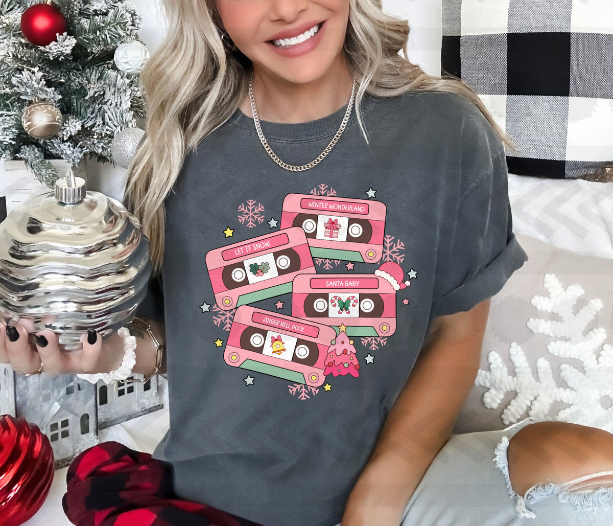 Winter wonderland cassettes 14397  DTF Transfer