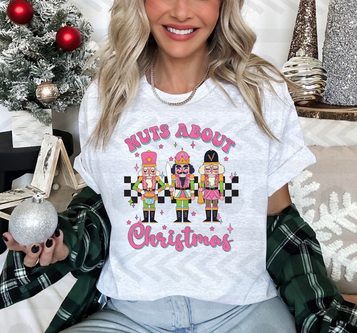 Nuts about christmas nutcrackers 14774 DTF transfer