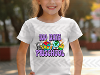 100 days preschool PURPLE 14569 DTF Transfer