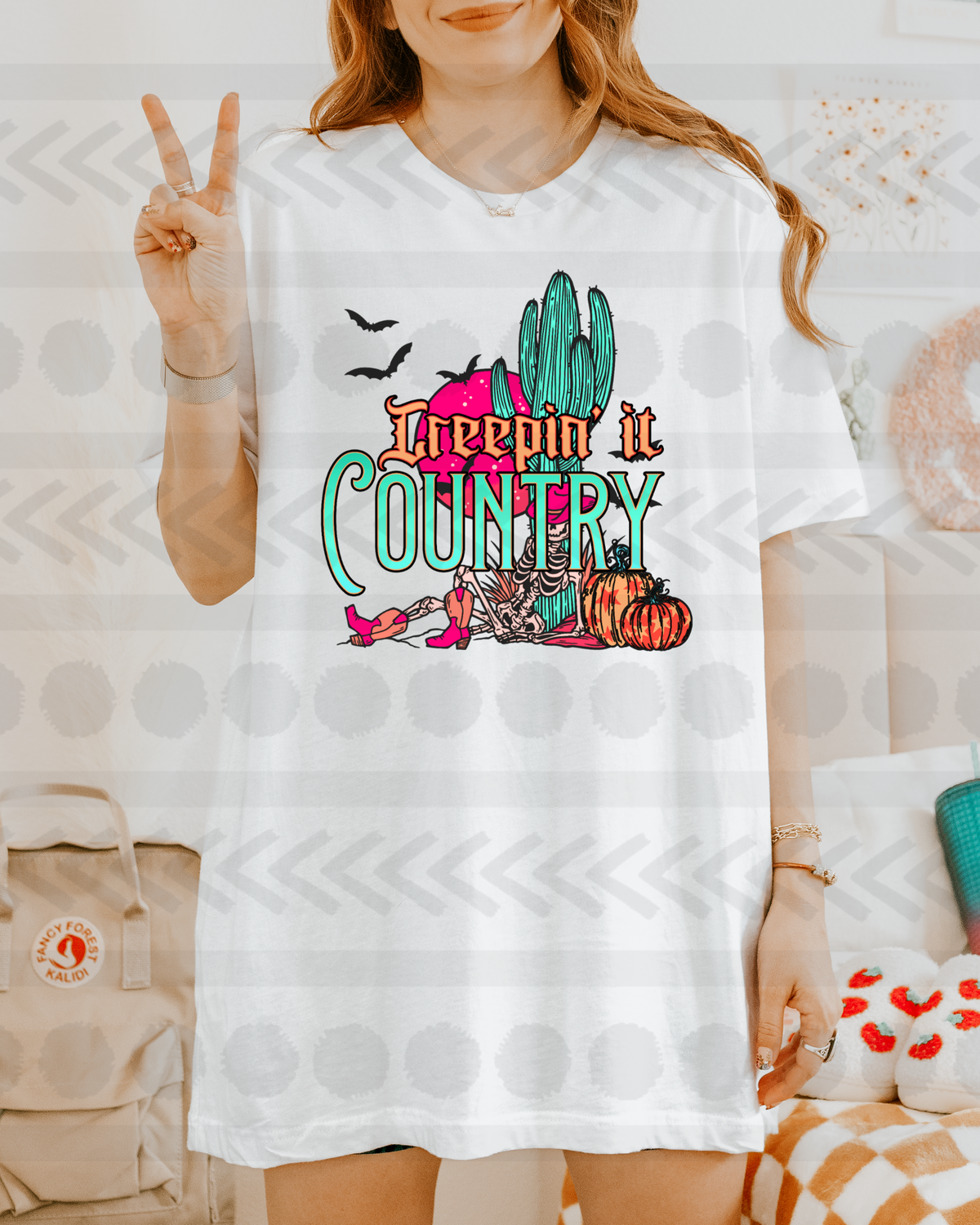 Creepin it country 14478 DTF Transfer