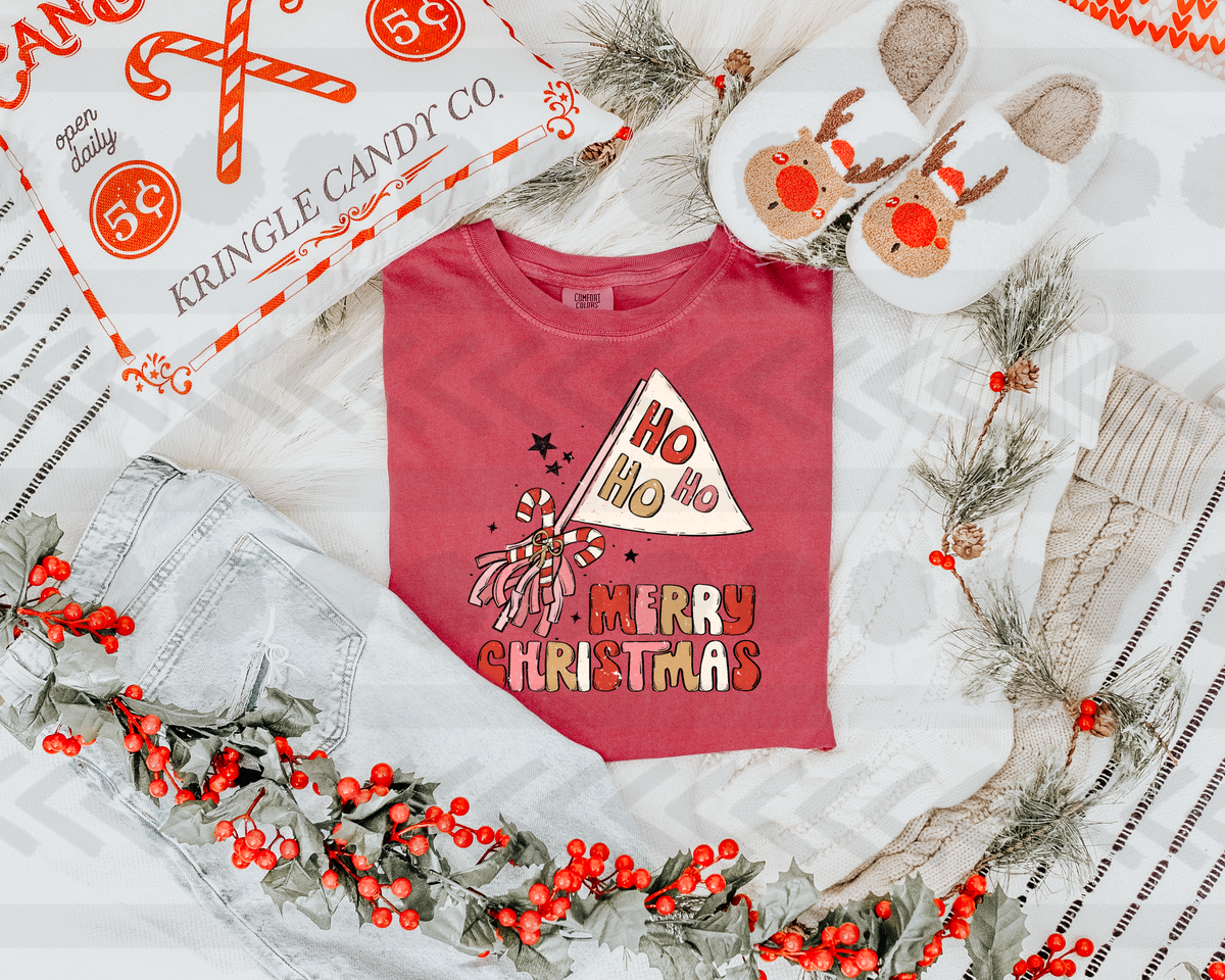 Ho ho ho merry christmas flag 14467 DTF Transfer