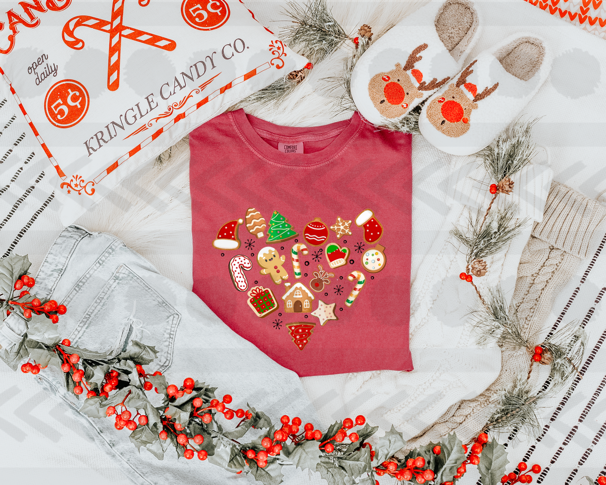 Gingerbread heart 14441 DTF Transfer