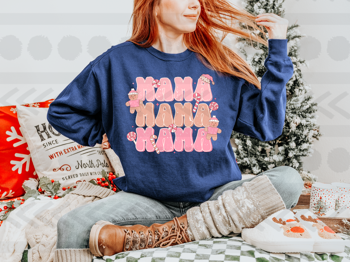 Mama PINK bubble letters 14487 DTF Transfer