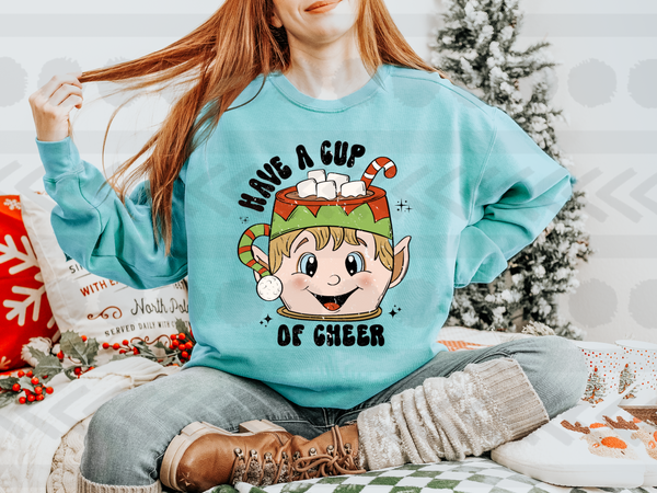 Have a cup of cheer elf coffee cup 14519 DTF Transfer